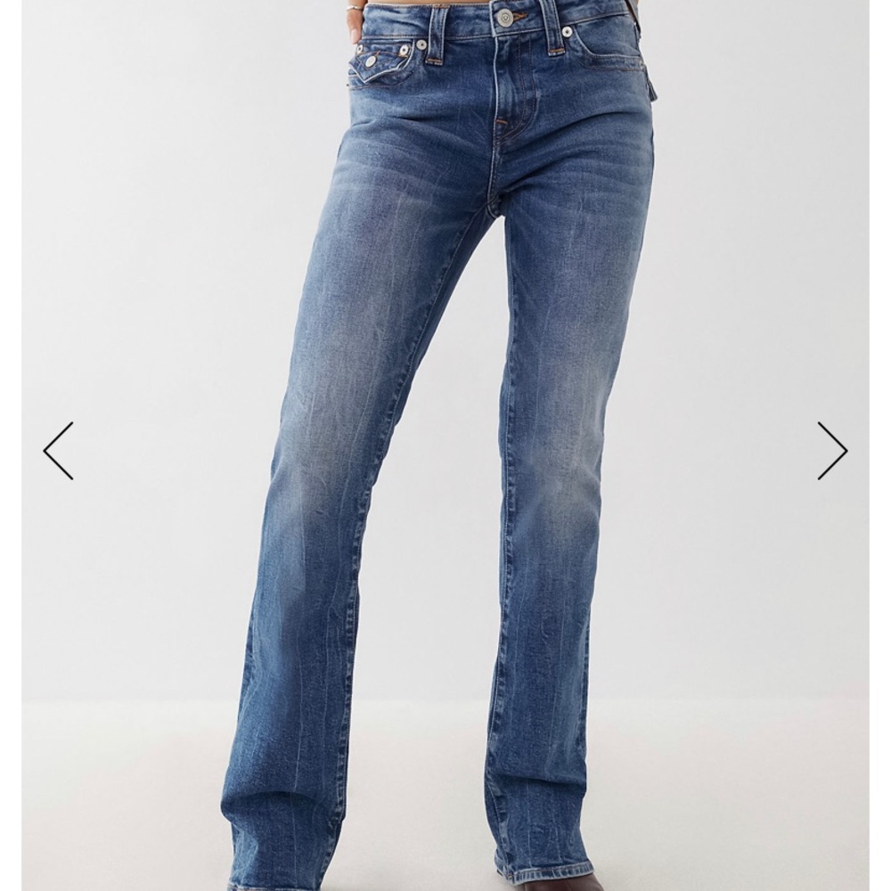 True Religion Ghost Wave Bootcut Jeans.